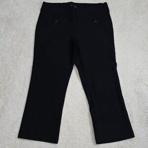SOHO APPAREL LTD Black Pull-on Cropped Dress Pants Womens Size Medium